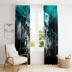 Step Into Horror Domain Power Football Window Curtain Halloween Horror Movie Characters - Aussie Hoodie