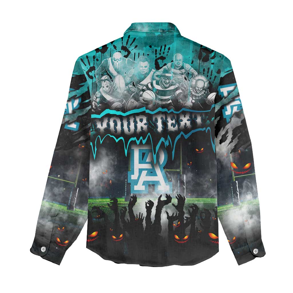 Step Into Horror Domain Power Football Women Casual Shirt Halloween Horror Movie Characters - Aussie Hoodie