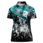 Step Into Horror Domain Power Football Women Polo Shirt Halloween Horror Movie Characters - Aussie Hoodie
