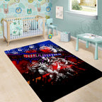 Step Into Horror Domain Bulldogs Football Area Rug Halloween Horror Movie Characters - Aussie Hoodie