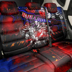 Step Into Horror Domain Bulldogs Football Back Car Seat Cover Halloween Horror Movie Characters - Aussie Hoodie