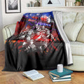 Step Into Horror Domain Bulldogs Football Blanket Halloween Horror Movie Characters - Aussie Hoodie