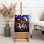 Step Into Horror Domain Bulldogs Football Canvas Wall Art Halloween Horror Movie Characters - Aussie Hoodie
