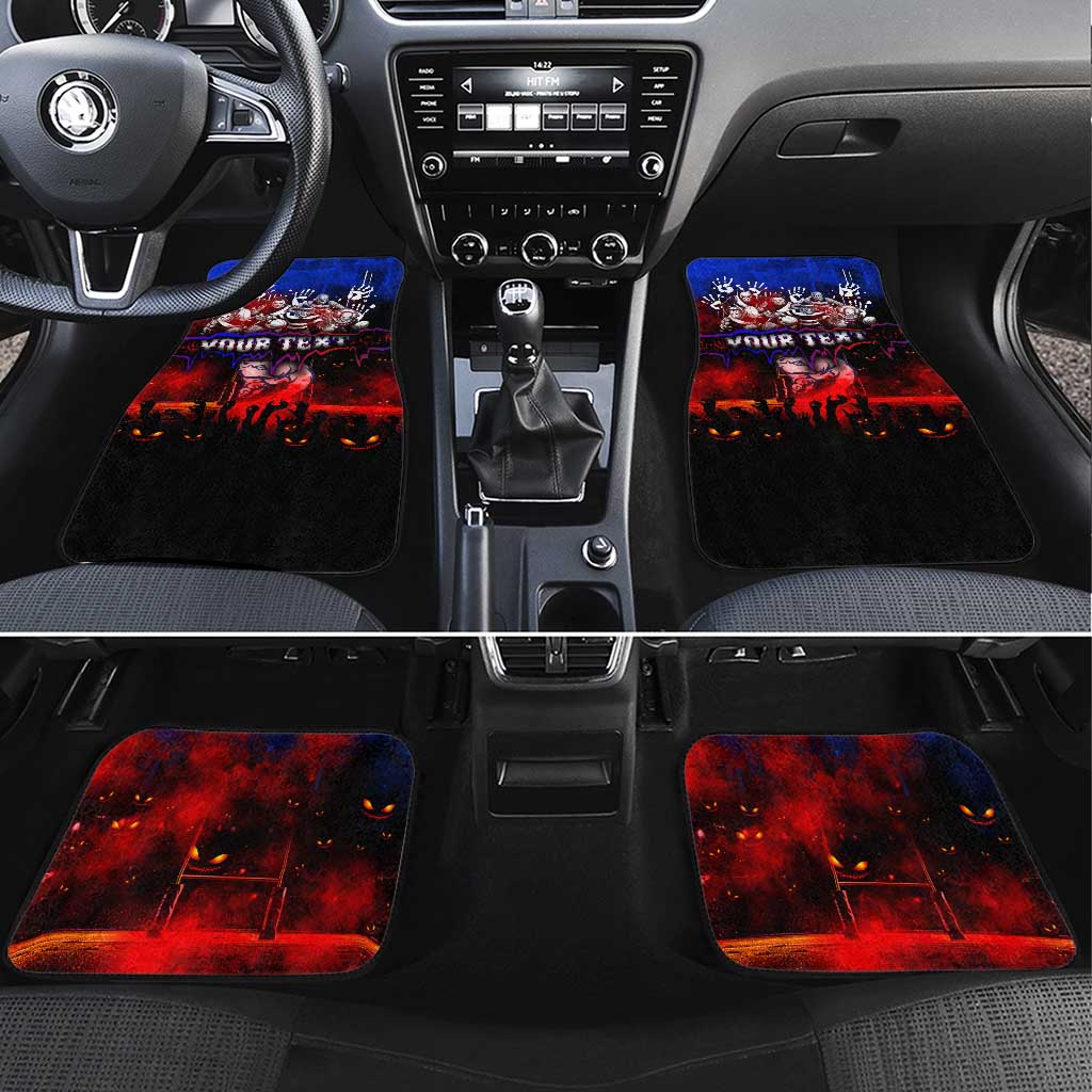 Step Into Horror Domain Bulldogs Football Car Mats Halloween Horror Movie Characters - Aussie Hoodie