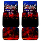 Step Into Horror Domain Bulldogs Football Car Mats Halloween Horror Movie Characters - Aussie Hoodie