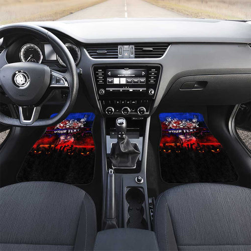 Step Into Horror Domain Bulldogs Football Car Mats Halloween Horror Movie Characters - Aussie Hoodie