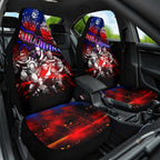 Step Into Horror Domain Bulldogs Football Car Seat Cover Halloween Horror Movie Characters - Aussie Hoodie