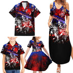 Step Into Horror Domain Bulldogs Football Family Matching Summer Maxi Dress and Hawaiian Shirt Halloween Horror Movie Characters - Aussie Hoodie