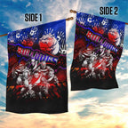 Step Into Horror Domain Bulldogs Football Garden Flag Halloween Horror Movie Characters - Aussie Hoodie