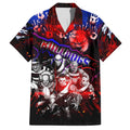 Step Into Horror Domain Bulldogs Football Hawaiian Shirt Halloween Horror Movie Characters - Aussie Hoodie