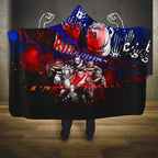 Step Into Horror Domain Bulldogs Football Hooded Blanket Halloween Horror Movie Characters - Aussie Hoodie