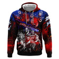 Step Into Horror Domain Bulldogs Football Hoodie Halloween Horror Movie Characters - Aussie Hoodie