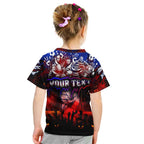 Step Into Horror Domain Bulldogs Football Kid T Shirt Halloween Horror Movie Characters - Aussie Hoodie