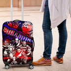 Step Into Horror Domain Bulldogs Football Luggage Cover Halloween Horror Movie Characters - Aussie Hoodie
