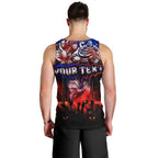 Step Into Horror Domain Bulldogs Football Men Tank Top Halloween Horror Movie Characters - Aussie Hoodie