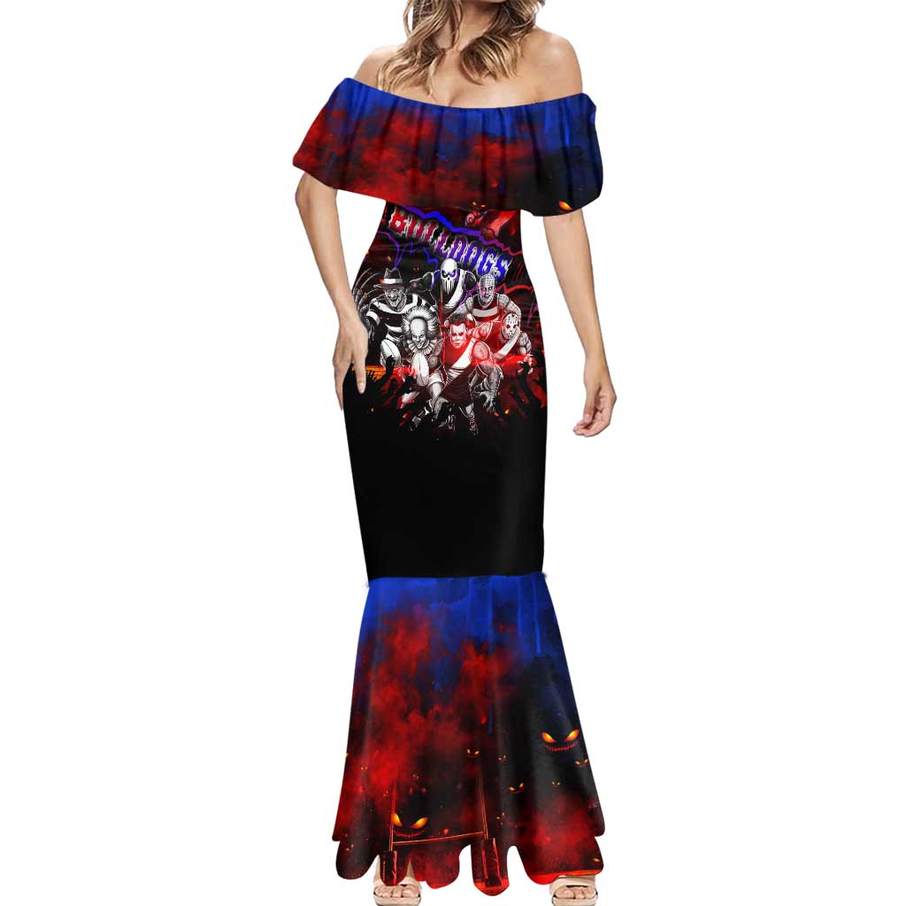 Step Into Horror Domain Bulldogs Football Mermaid Dress Halloween Horror Movie Characters - Aussie Hoodie