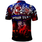 Step Into Horror Domain Bulldogs Football Polo Shirt Halloween Horror Movie Characters - Aussie Hoodie