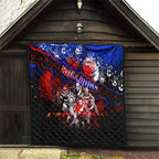 Step Into Horror Domain Bulldogs Football Quilt Halloween Horror Movie Characters - Aussie Hoodie