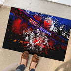 Step Into Horror Domain Bulldogs Football Rubber Doormat Halloween Horror Movie Characters - Aussie Hoodie