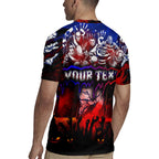 Step Into Horror Domain Bulldogs Football Rugby Jersey Halloween Horror Movie Characters - Aussie Hoodie