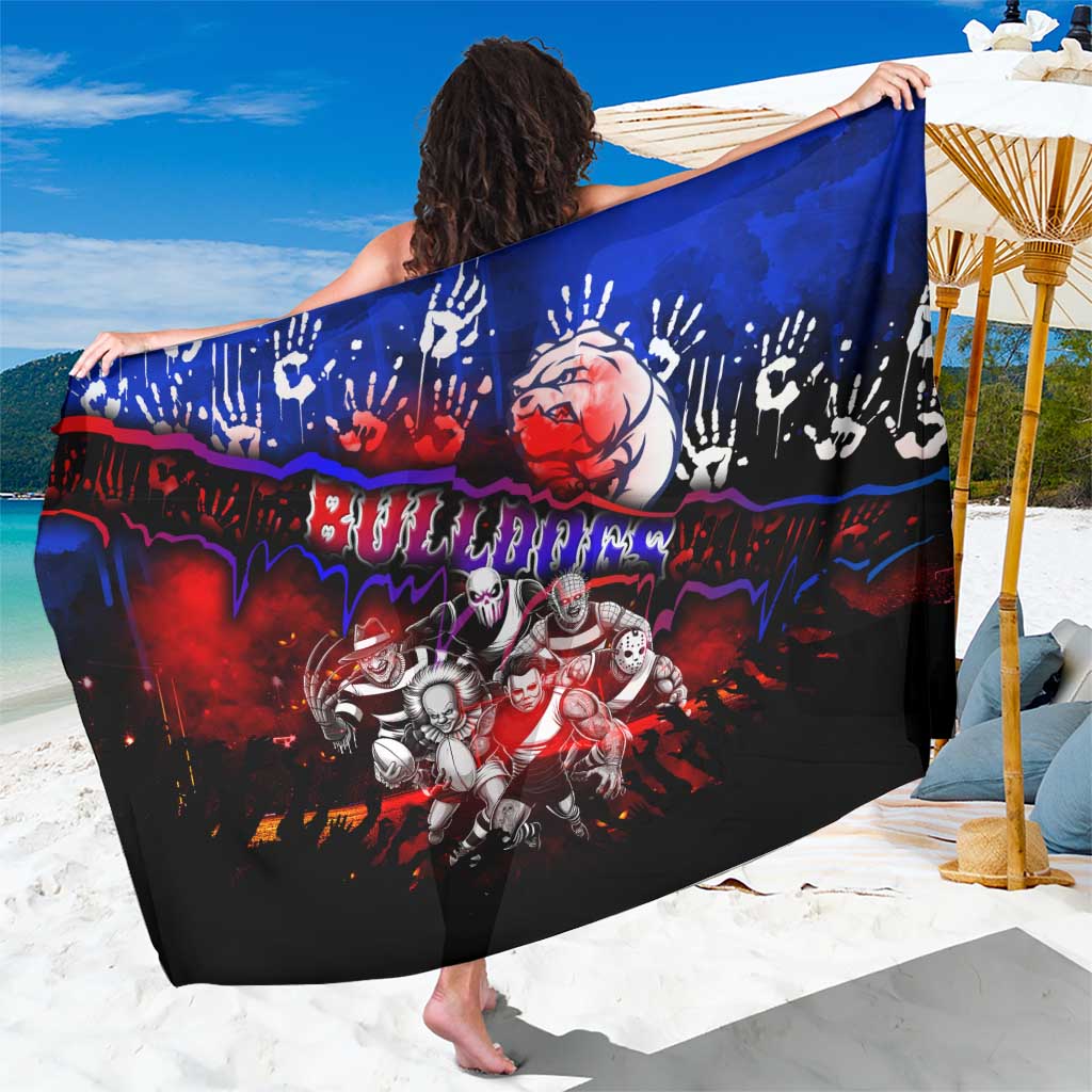 Step Into Horror Domain Bulldogs Football Sarong Halloween Horror Movie Characters - Aussie Hoodie
