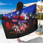 Step Into Horror Domain Bulldogs Football Sarong Halloween Horror Movie Characters - Aussie Hoodie