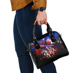 Step Into Horror Domain Bulldogs Football Shoulder Handbag Halloween Horror Movie Characters - Aussie Hoodie