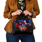 Step Into Horror Domain Bulldogs Football Shoulder Handbag Halloween Horror Movie Characters - Aussie Hoodie