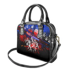 Step Into Horror Domain Bulldogs Football Shoulder Handbag Halloween Horror Movie Characters - Aussie Hoodie