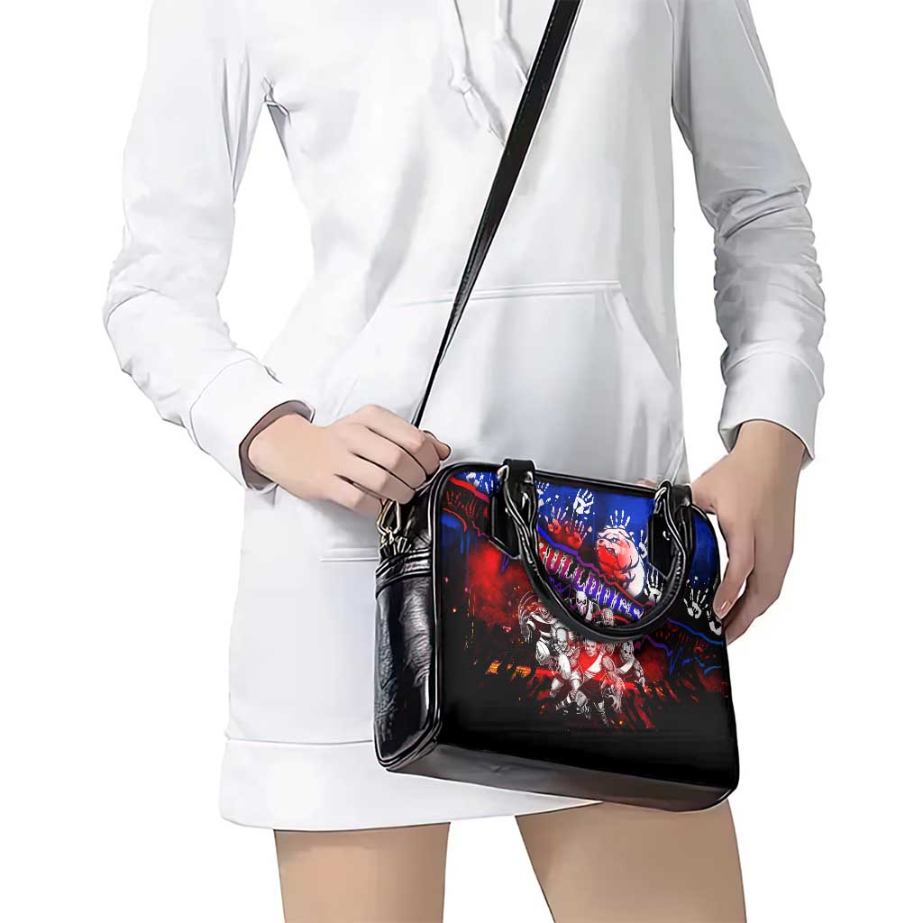 Step Into Horror Domain Bulldogs Football Shoulder Handbag Halloween Horror Movie Characters - Aussie Hoodie