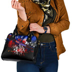 Step Into Horror Domain Bulldogs Football Shoulder Handbag Halloween Horror Movie Characters - Aussie Hoodie