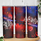 Step Into Horror Domain Bulldogs Football Skinny Tumbler Halloween Horror Movie Characters - Aussie Hoodie