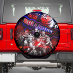 Step Into Horror Domain Bulldogs Football Spare Tire Cover Halloween Horror Movie Characters - Aussie Hoodie