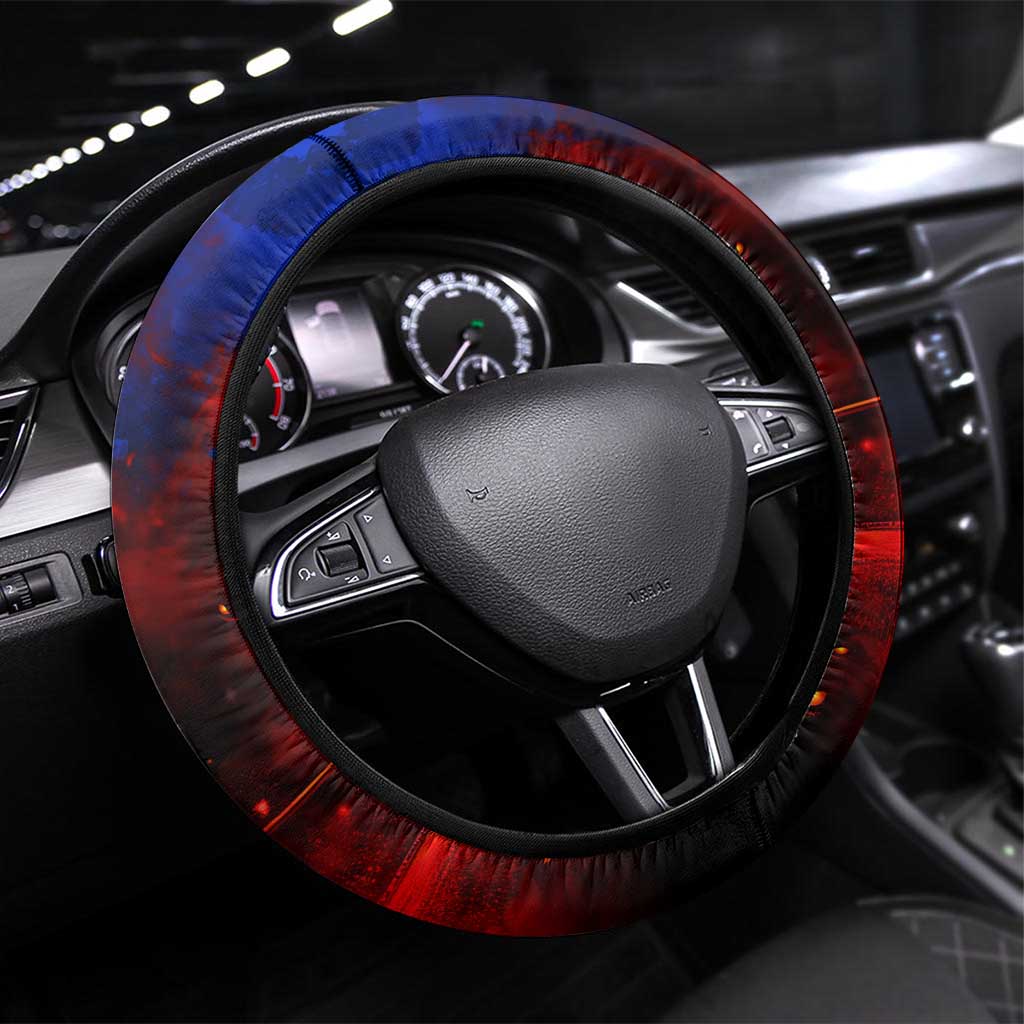 Step Into Horror Domain Bulldogs Football Steering Wheel Cover Halloween Horror Movie Characters - Aussie Hoodie
