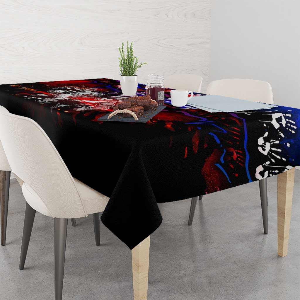 Step Into Horror Domain Bulldogs Football Tablecloth Halloween Horror Movie Characters - Aussie Hoodie