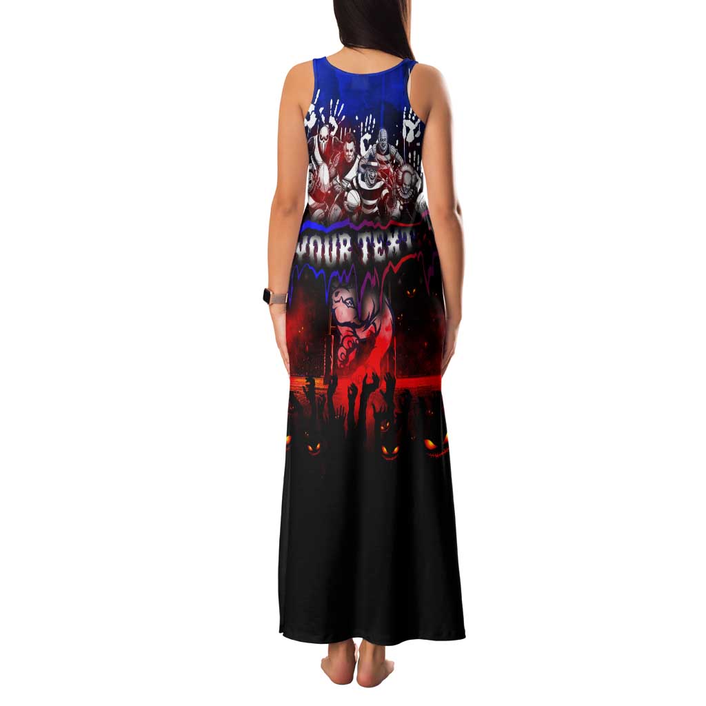 Step Into Horror Domain Bulldogs Football Tank Maxi Dress Halloween Horror Movie Characters - Aussie Hoodie