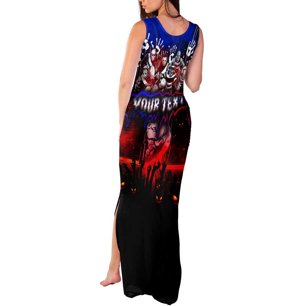 Step Into Horror Domain Bulldogs Football Tank Maxi Dress Halloween Horror Movie Characters - Aussie Hoodie