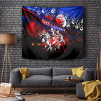 Step Into Horror Domain Bulldogs Football Tapestry Halloween Horror Movie Characters - Aussie Hoodie