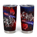 Step Into Horror Domain Bulldogs Football Tumbler Cup Halloween Horror Movie Characters - Aussie Hoodie