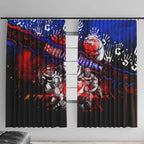 Step Into Horror Domain Bulldogs Football Window Curtain Halloween Horror Movie Characters - Aussie Hoodie