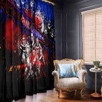 Step Into Horror Domain Bulldogs Football Window Curtain Halloween Horror Movie Characters - Aussie Hoodie