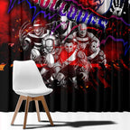Step Into Horror Domain Bulldogs Football Window Curtain Halloween Horror Movie Characters - Aussie Hoodie