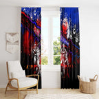 Step Into Horror Domain Bulldogs Football Window Curtain Halloween Horror Movie Characters - Aussie Hoodie