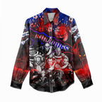 Step Into Horror Domain Bulldogs Football Women Casual Shirt Halloween Horror Movie Characters - Aussie Hoodie