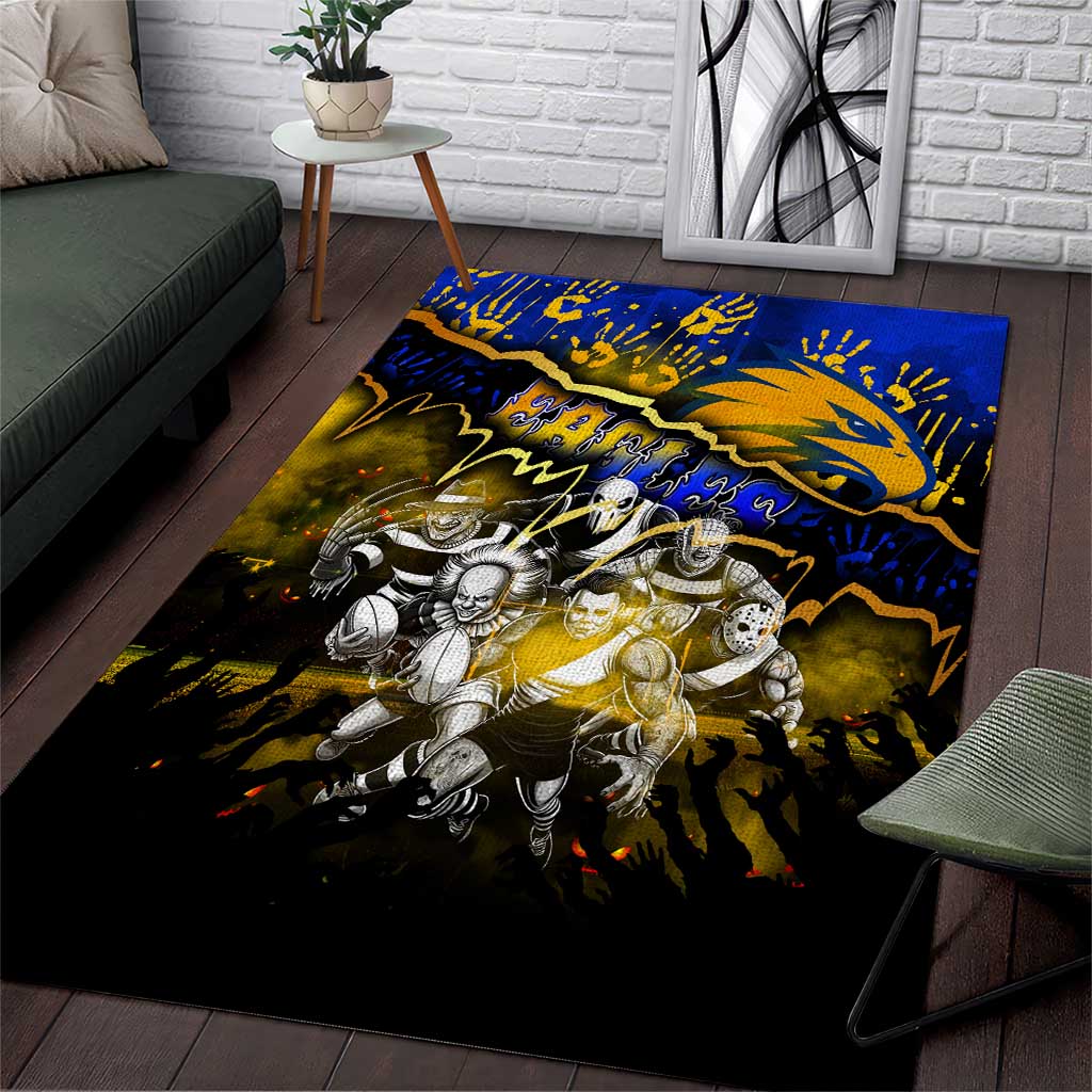 Step Into Horror Domain Eagles Football Area Rug Halloween Horror Movie Characters - Aussie Hoodie