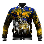 Step Into Horror Domain Eagles Football Baseball Jacket Halloween Horror Movie Characters - Aussie Hoodie