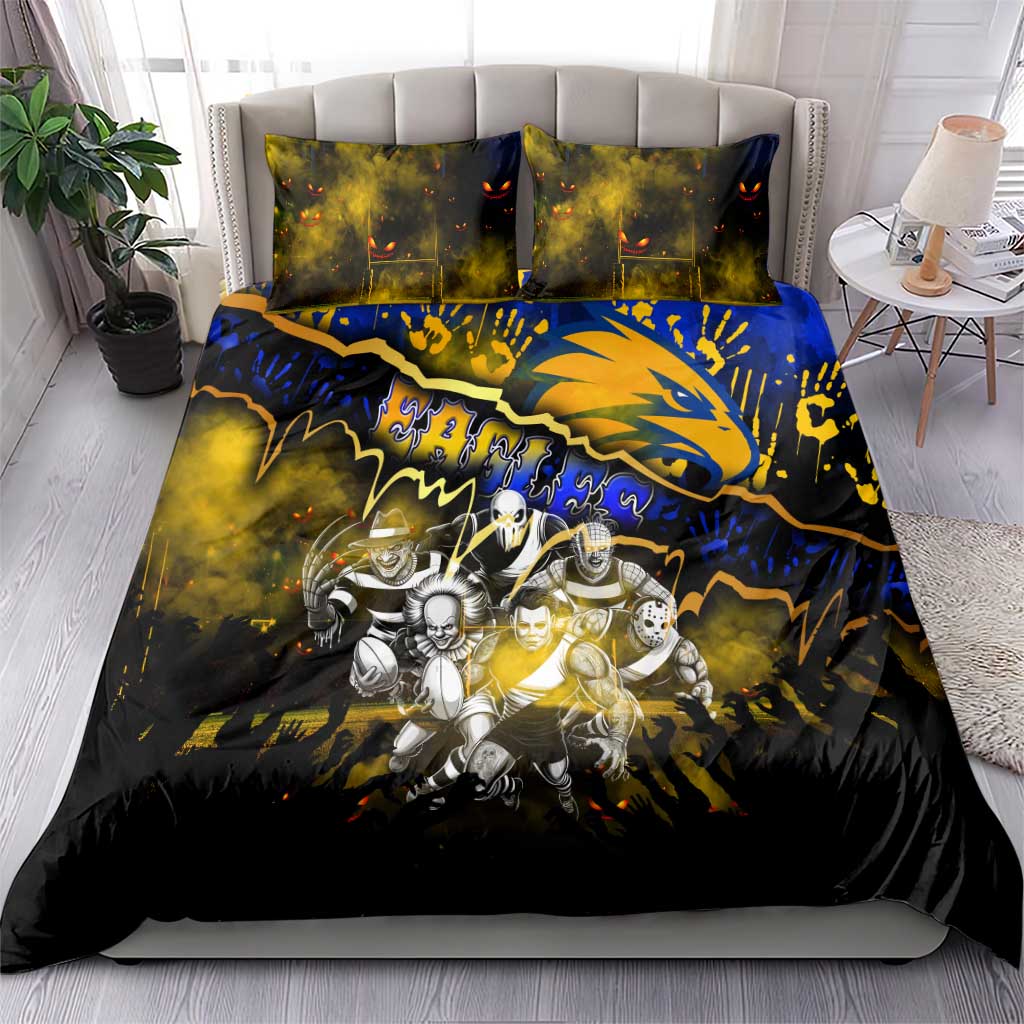 Step Into Horror Domain Eagles Football Bedding Set Halloween Horror Movie Characters - Aussie Hoodie