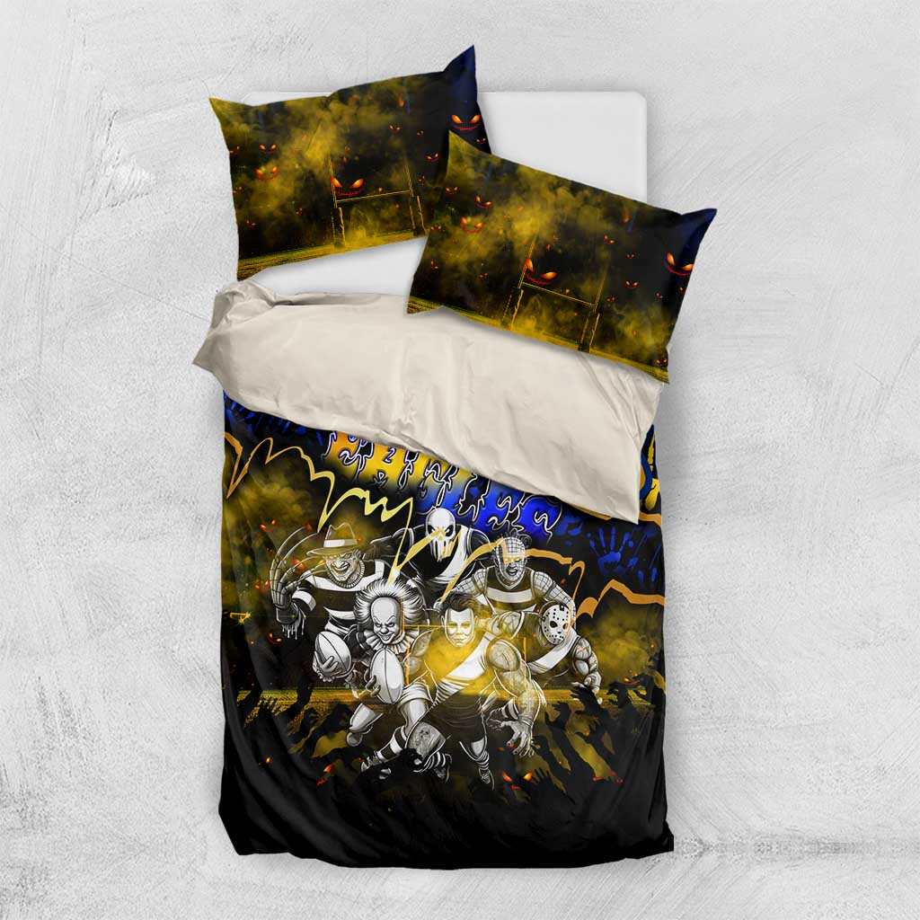 Step Into Horror Domain Eagles Football Bedding Set Halloween Horror Movie Characters - Aussie Hoodie