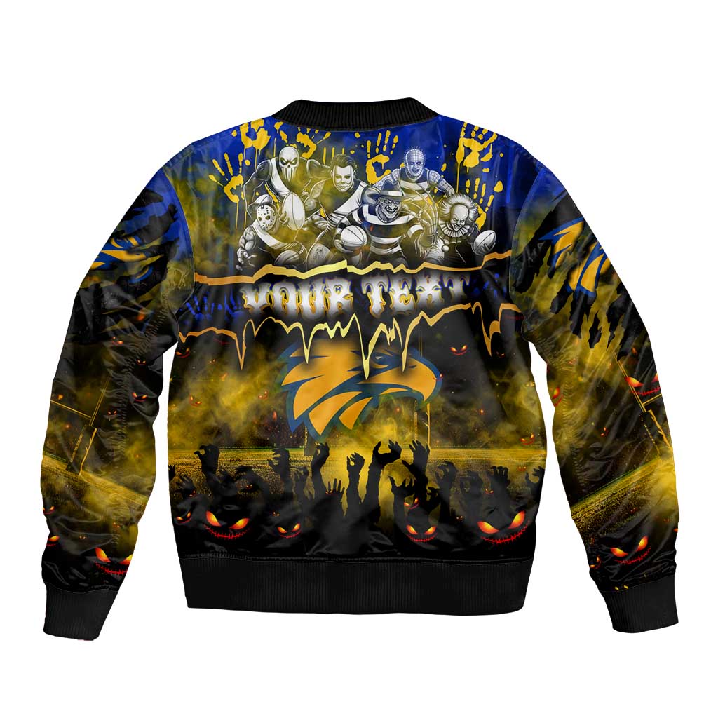Step Into Horror Domain Eagles Football Bomber Jacket Halloween Horror Movie Characters - Aussie Hoodie