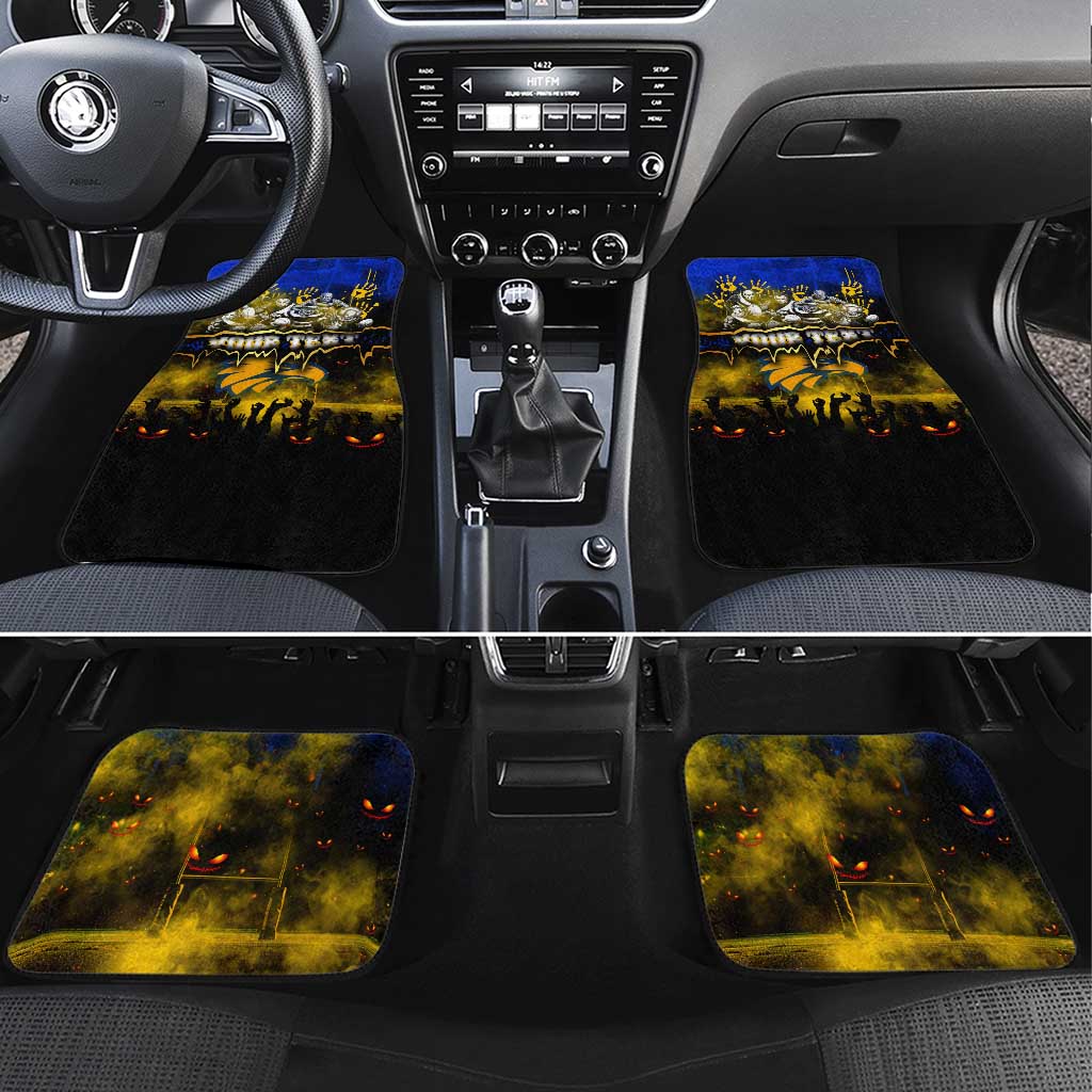 Step Into Horror Domain Eagles Football Car Mats Halloween Horror Movie Characters - Aussie Hoodie